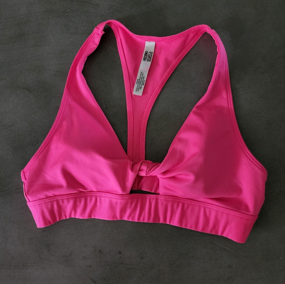 PINK Ultimate Twist Front Sports Bra